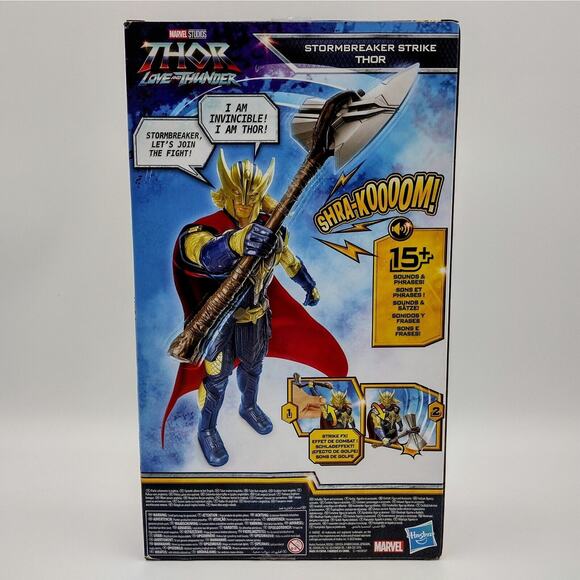 Hasbro Marvel StormBreaker Strike Thor, Thor Love and Thunder Action Figure New - Picture 3 of 6